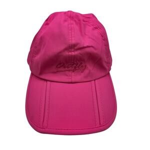 Outfly Womens Strapback Baseball Hat Neon Orange Athletic Packable Folding